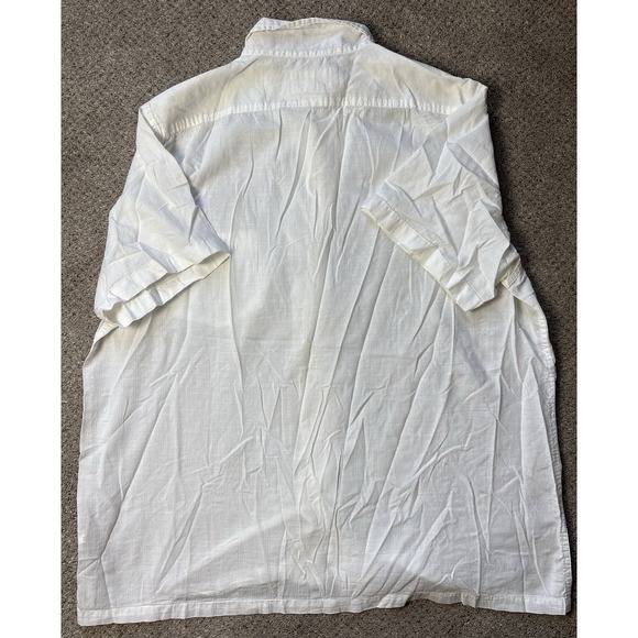 Denim & Supply Ralph Lauren Shirt Mens XL Solid White Short Sleeve Button Up - Picture 4 of 8
